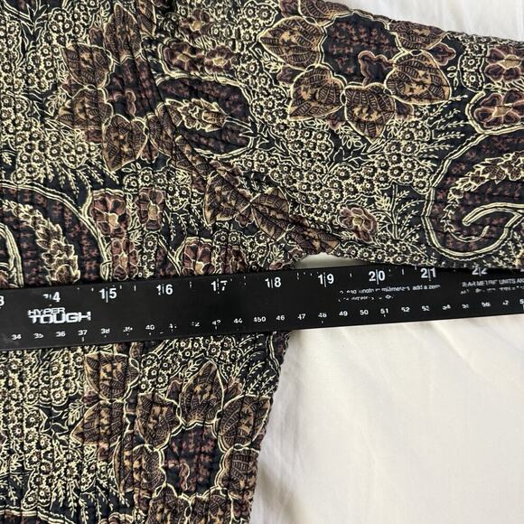 Orvis Reversible Paisley Quilted Jacket Sz S Button-Up Mandarin Cottagecore Boho - Picture 14 of 16